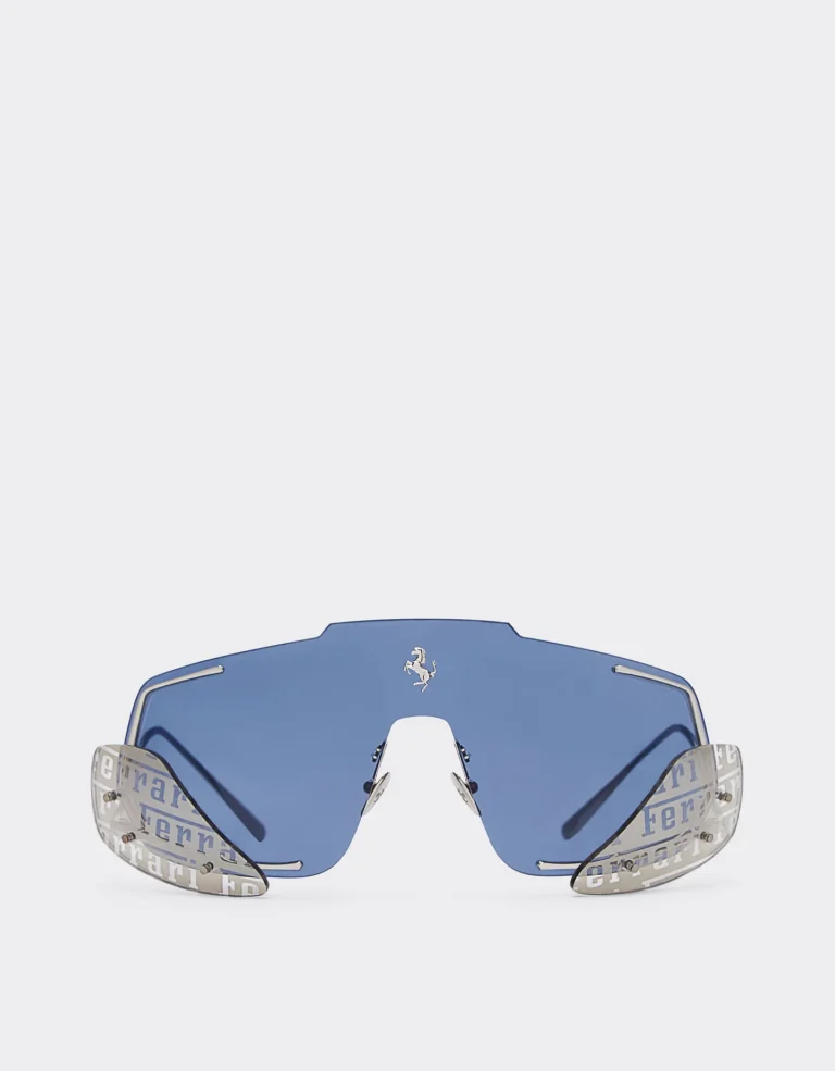 Ferrari sunglasses with dark blue lenses